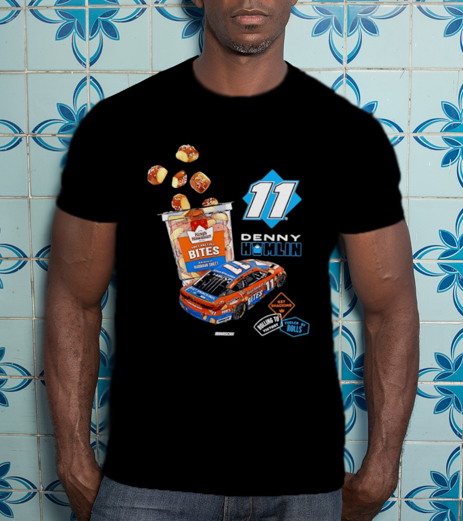 Denny Hamlin 11 Kings Hawaiian Soft Pretzel Bites Joe Gibbs Racing NASCAR T-Shirt