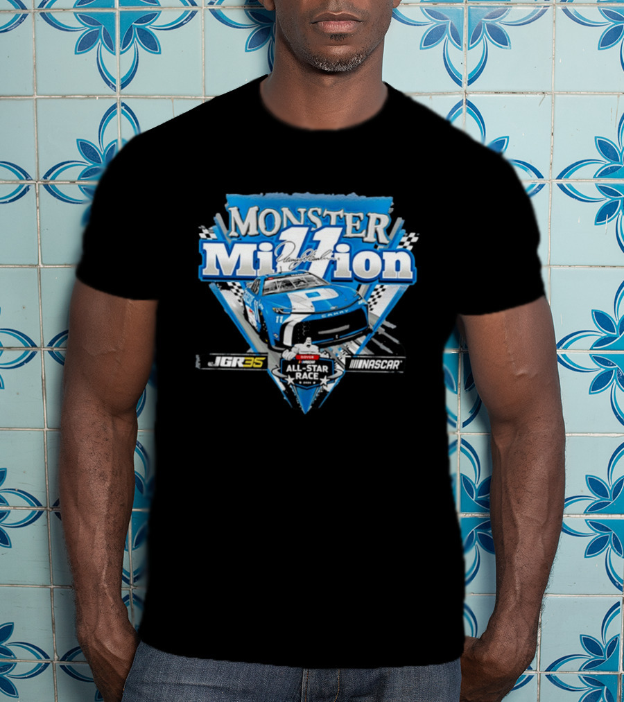 Monster Million Denny Hamlin 11 JGR35 Dover NASCAR All Star Race Toyota Camry T-Shirt