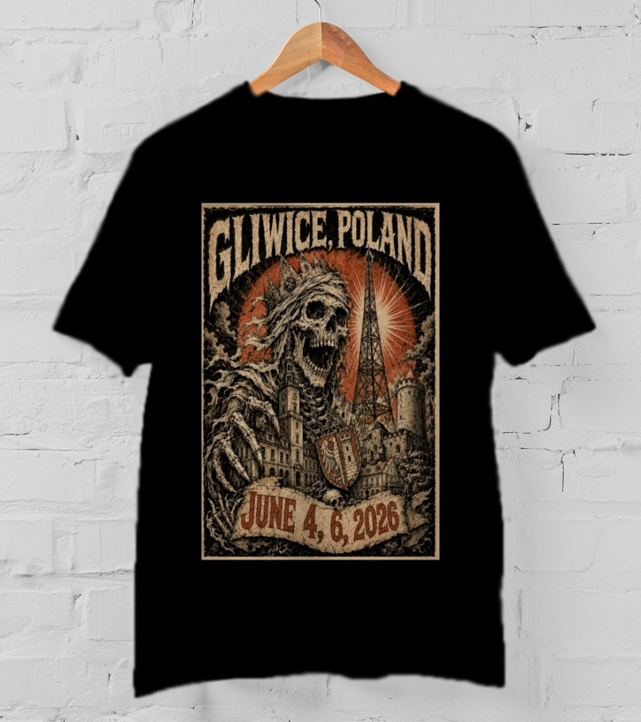 Gliwice Poland Skeleton Tower June 4 6 2026 Event T-Shirt