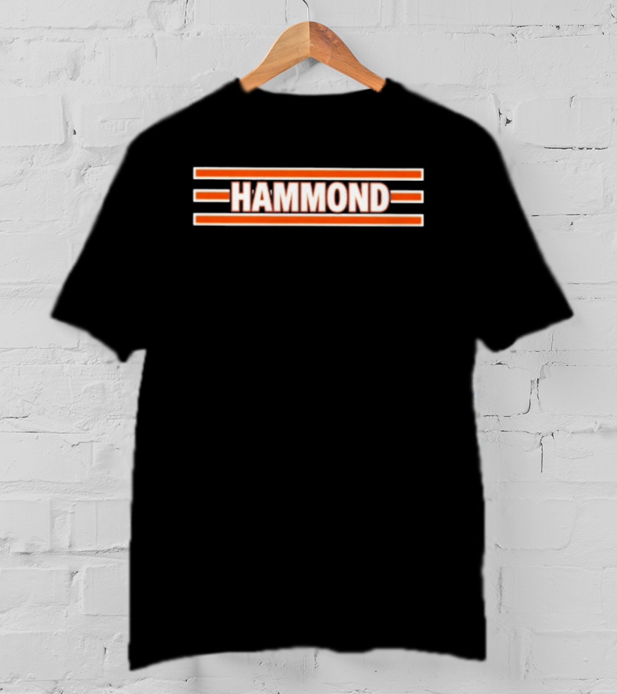 Hammond Chicago Bears Striped T-Shirt