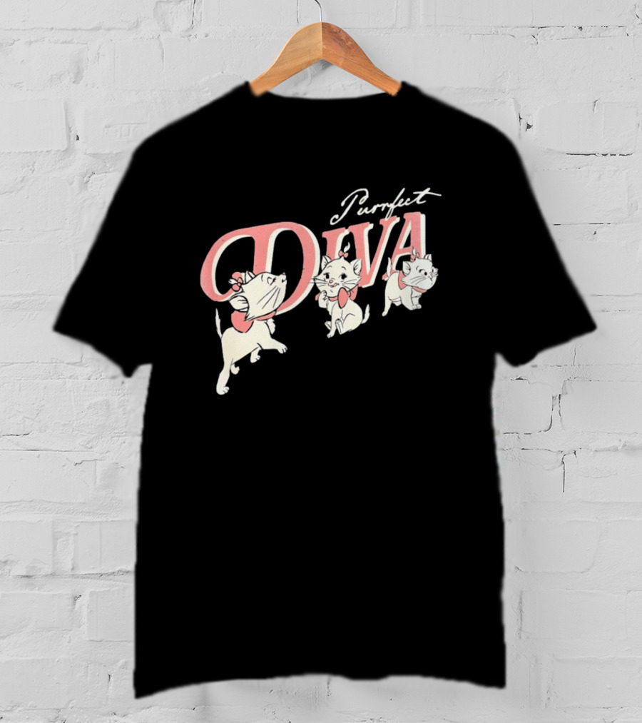 Marie The Aristocats Purrfect Diva Disney Cat T-Shirt