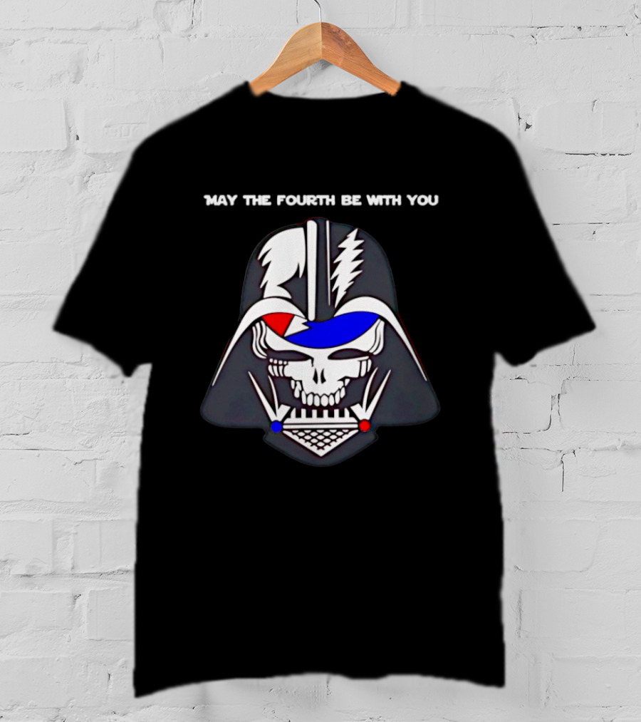 May The Fourth Be With You Darth Vader Grateful Dead Mashup T-Shirt