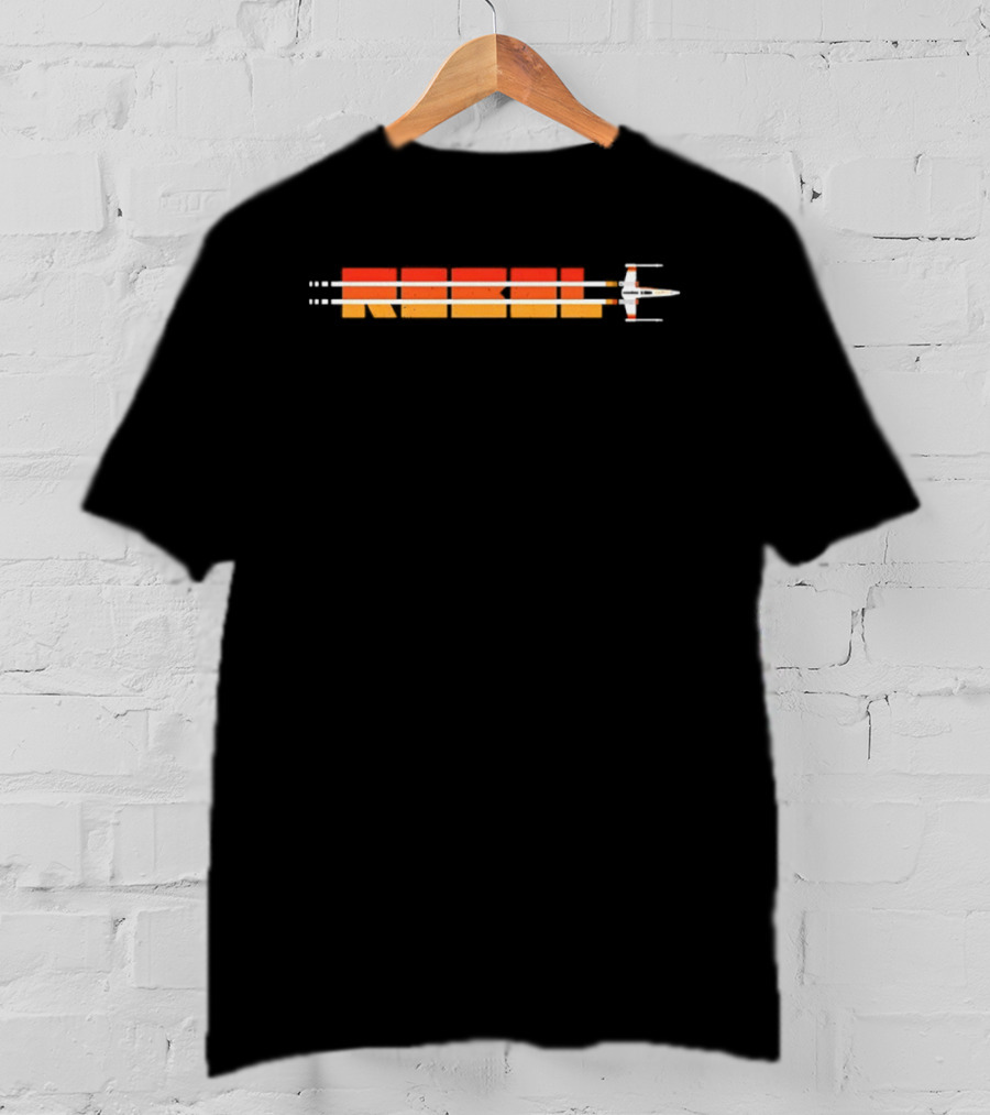 Rebel Star Wars X Wing Fighter Sunset Flight Path T-Shirt