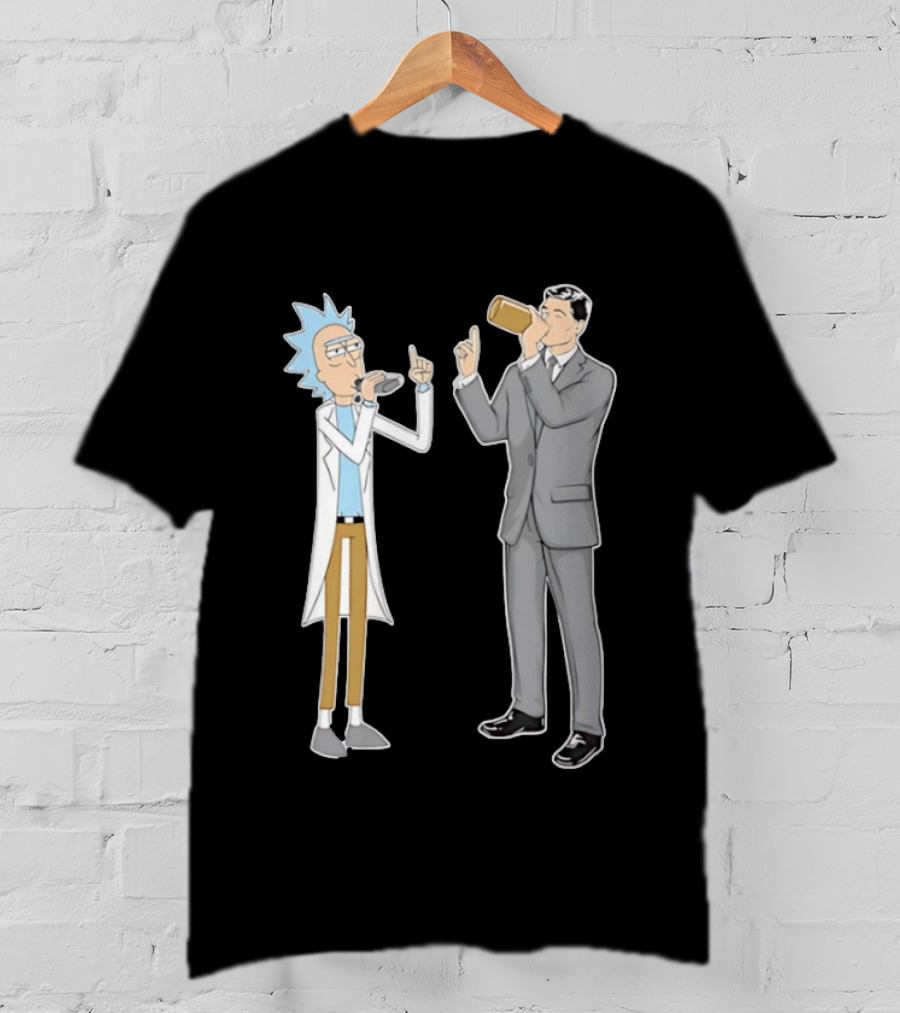 Rick Sanchez And Sterling Archer Drinking T-Shirt