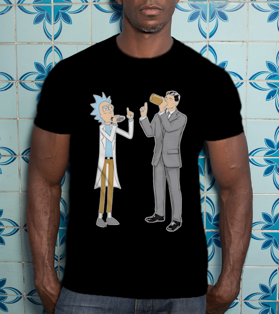 Rick Sanchez And Sterling Archer Drinking T-Shirt