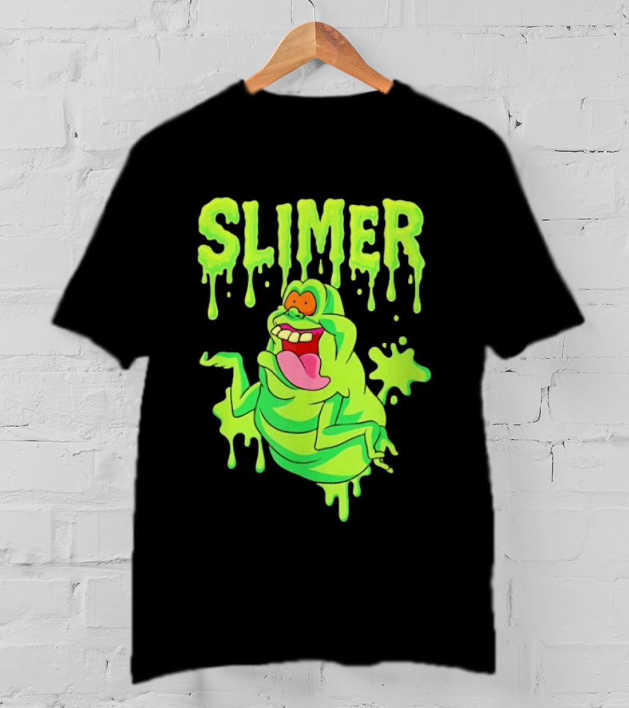 Ghostbusters Slimer Green Ectoplasm Dripping Slime T-Shirt