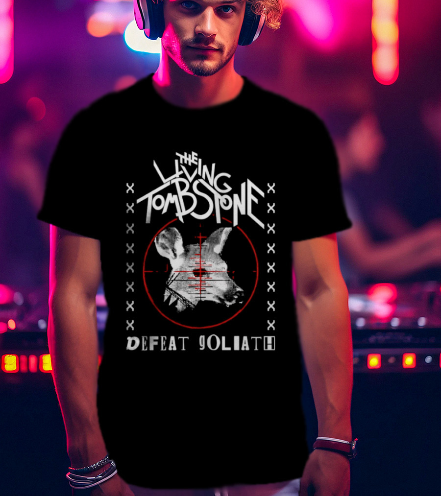 The Living Tombstone Defeat Goliath Animal Target Red Crosshair Sight T-Shirt