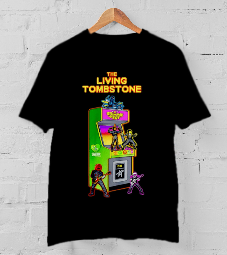 The Living Tombstone Grimmie Fest Christina Grimmie Foundation Arcade Cabinet T-Shirt