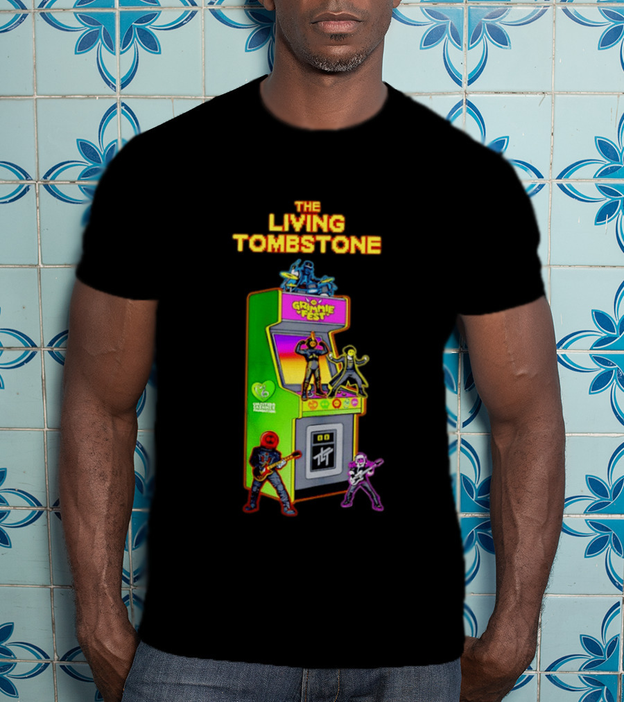 The Living Tombstone Grimmie Fest Christina Grimmie Foundation Arcade Cabinet T-Shirt