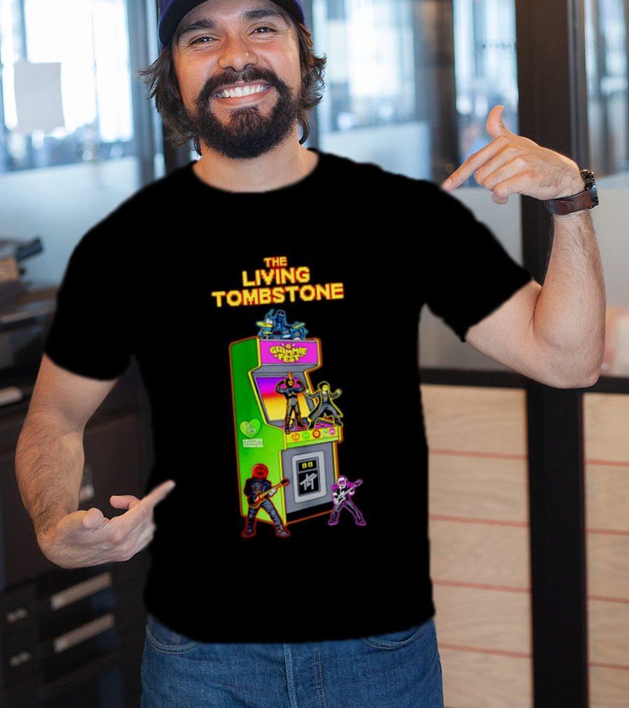 The Living Tombstone Grimmie Fest Christina Grimmie Foundation Arcade Cabinet T-Shirt