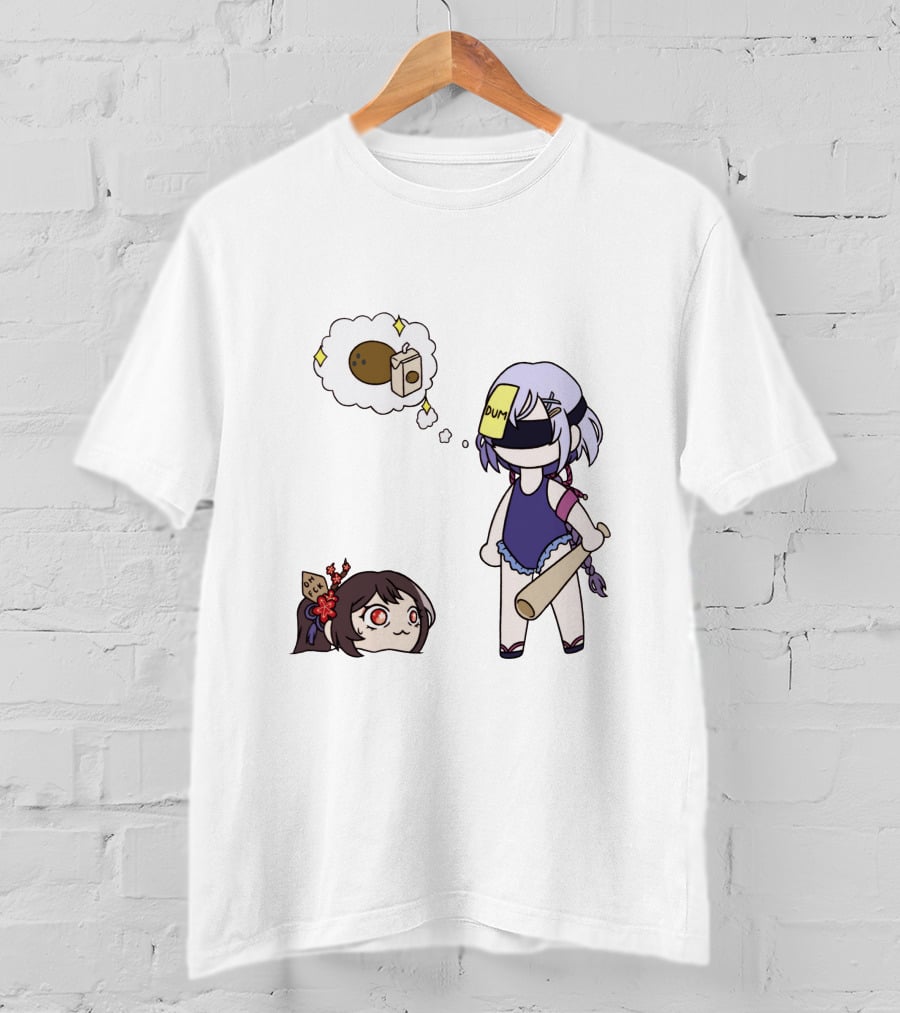 Qiqi Dumpling Vision With Hutao Adorable Interaction T-Shirt