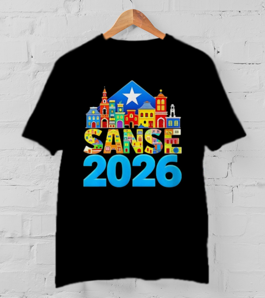 Sanse 2026 Balcones De Cora San Sebastian Festival San Juan T-Shirt