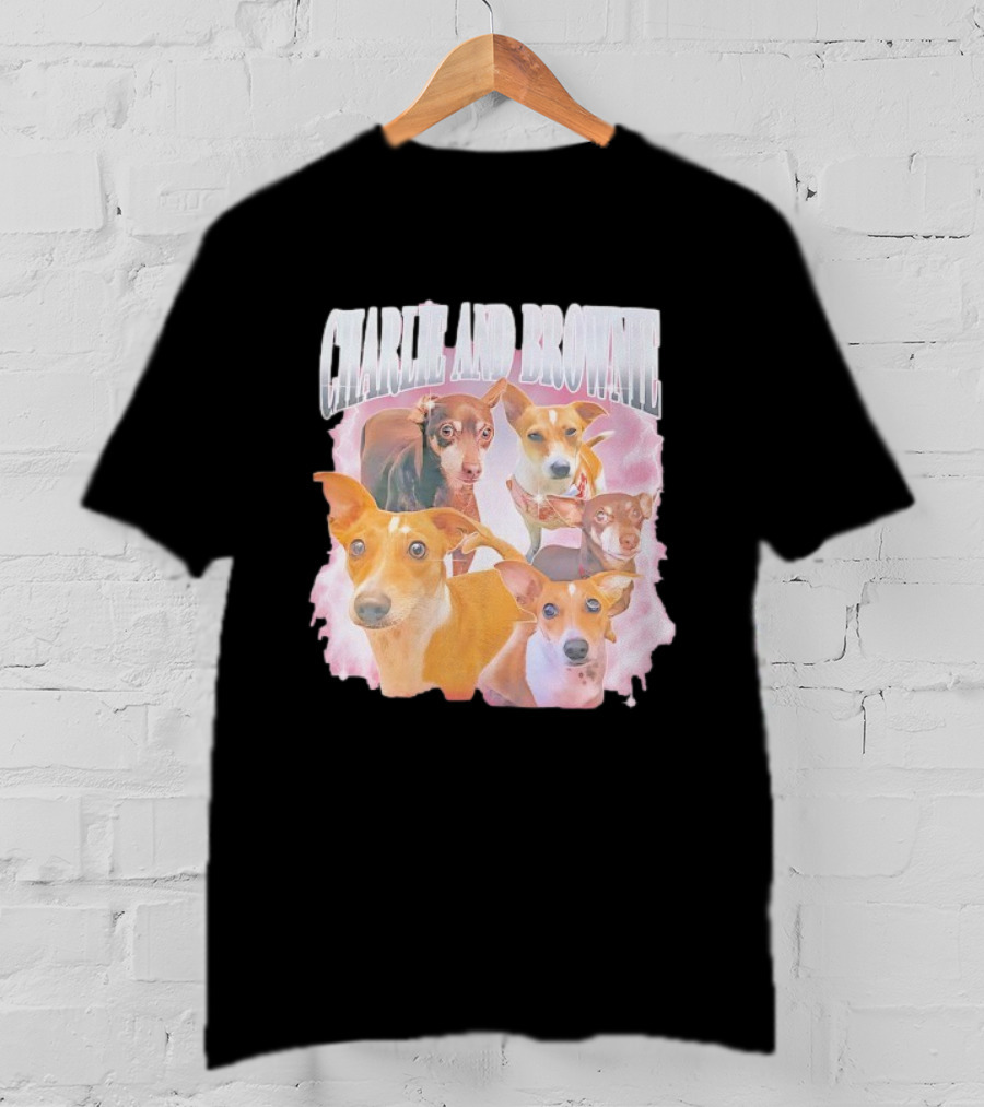 Charlie And Brownie Cute Dog Compilation T-Shirt