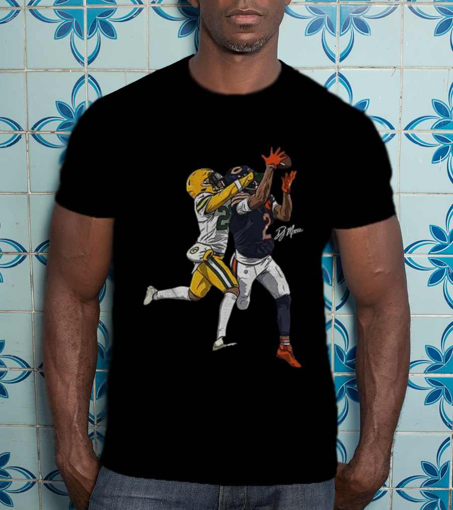 DJ Moore Chicago Bears Game-Winning Touchdown Against Green Bay Packers T-Shirt