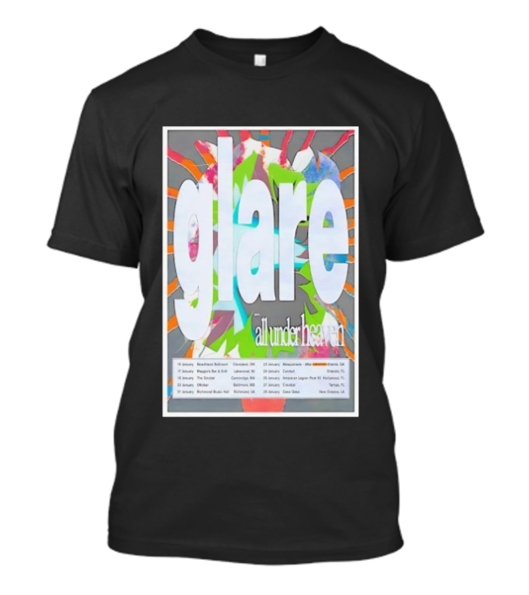 Glare January All Under Heaven 2026 Tour T-Shirt