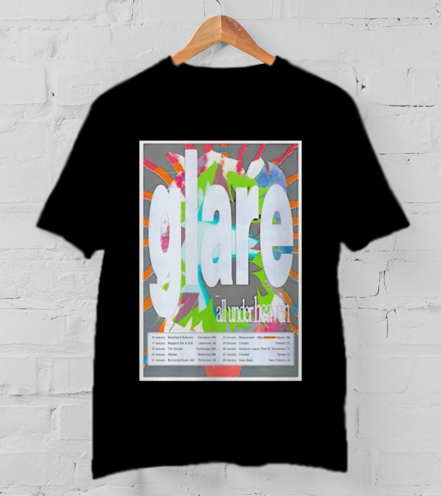 Glare January All Under Heaven 2026 Tour T-Shirt