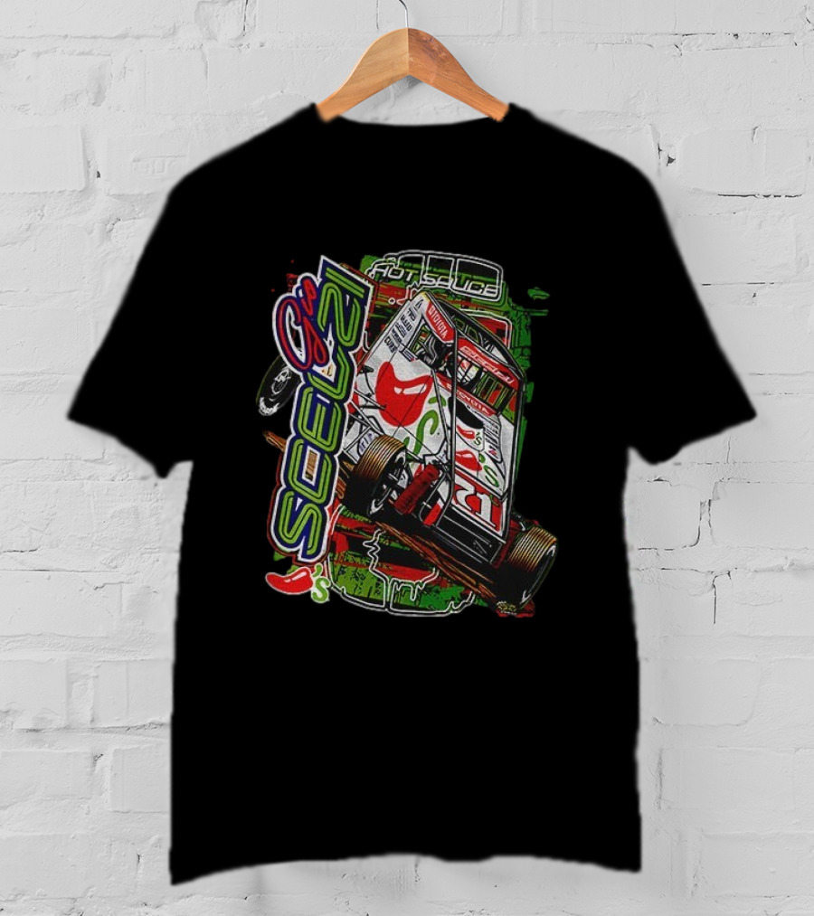 Gio Scelzi Hot Sauce Chili Bowl Racing Graphics T-Shirt