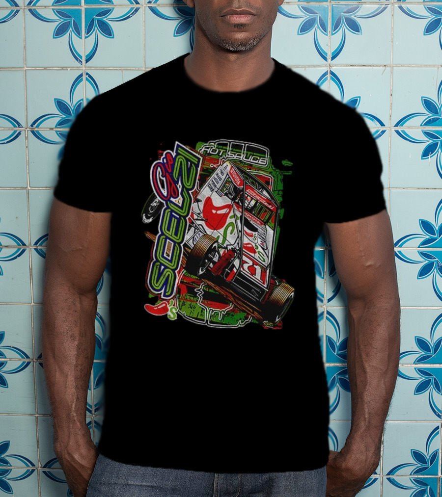 Gio Scelzi Hot Sauce Chili Bowl Racing Graphics T-Shirt