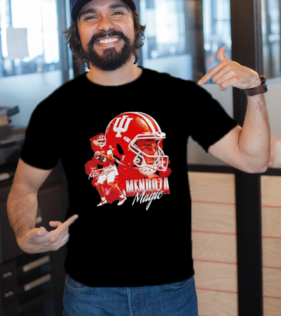 Fernando Mendoza Indiana Mendoza Magic Football Player Collage T-Shirt