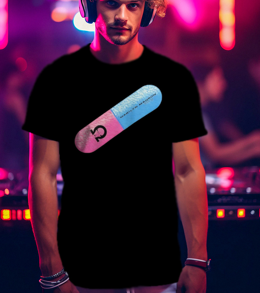 Marilyn Manson Mechanical Animals Pill Design T-Shirt