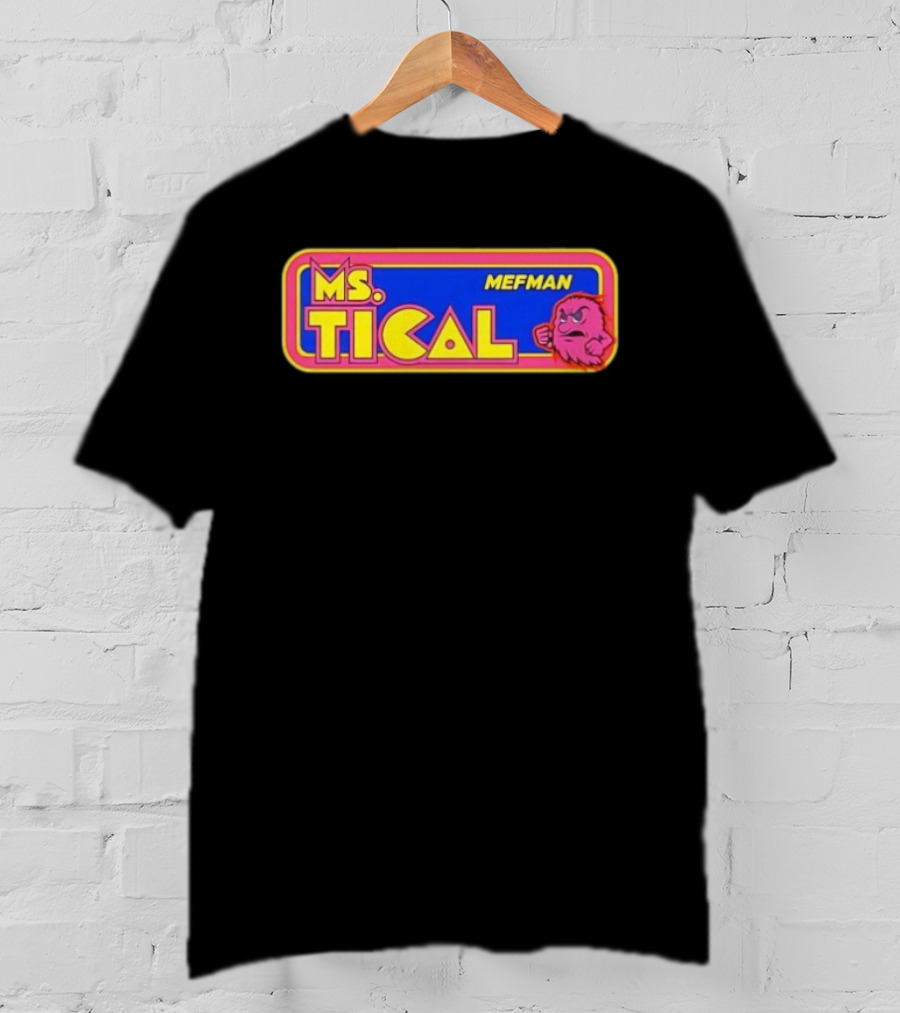 Ms Tical Mefman Retro Gaming Style T-Shirt