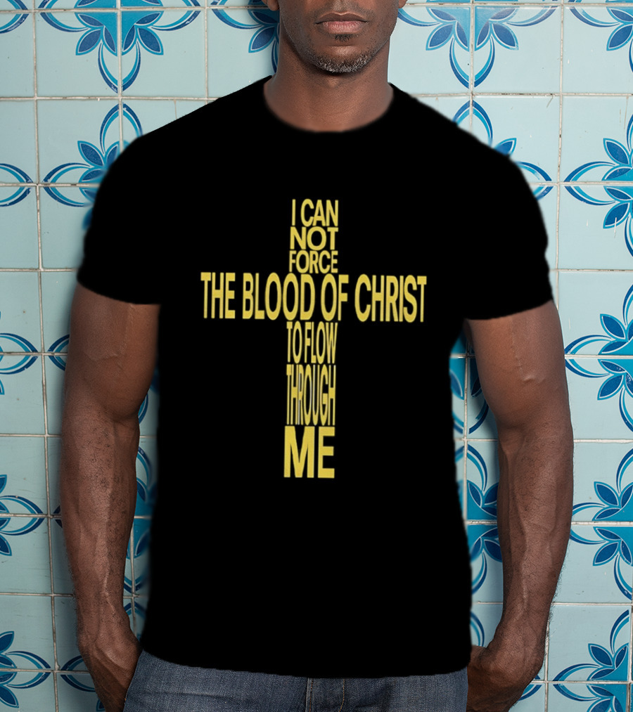 Immolation Band Here In After The Blood Of Christ I Cannot Force To Flow Through Me T-Shirt