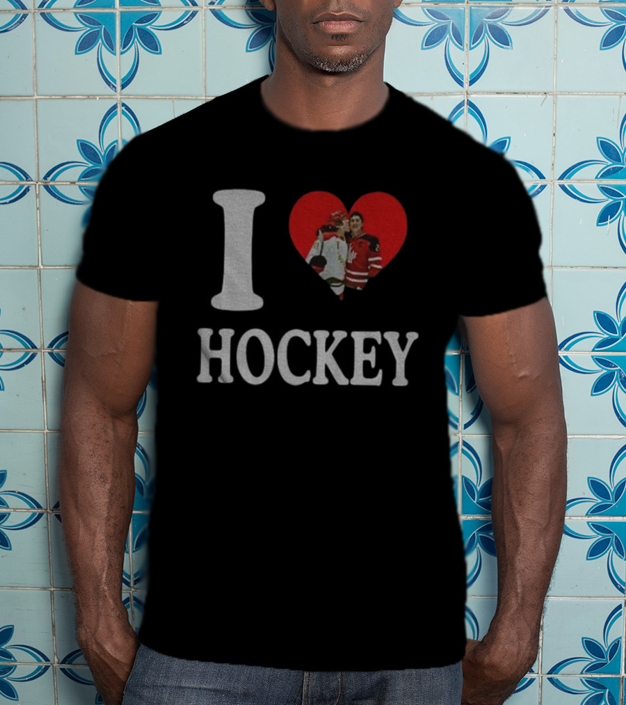 Ilya Rozanov Shane Hollander I Love Hockey Rivalry T-Shirt
