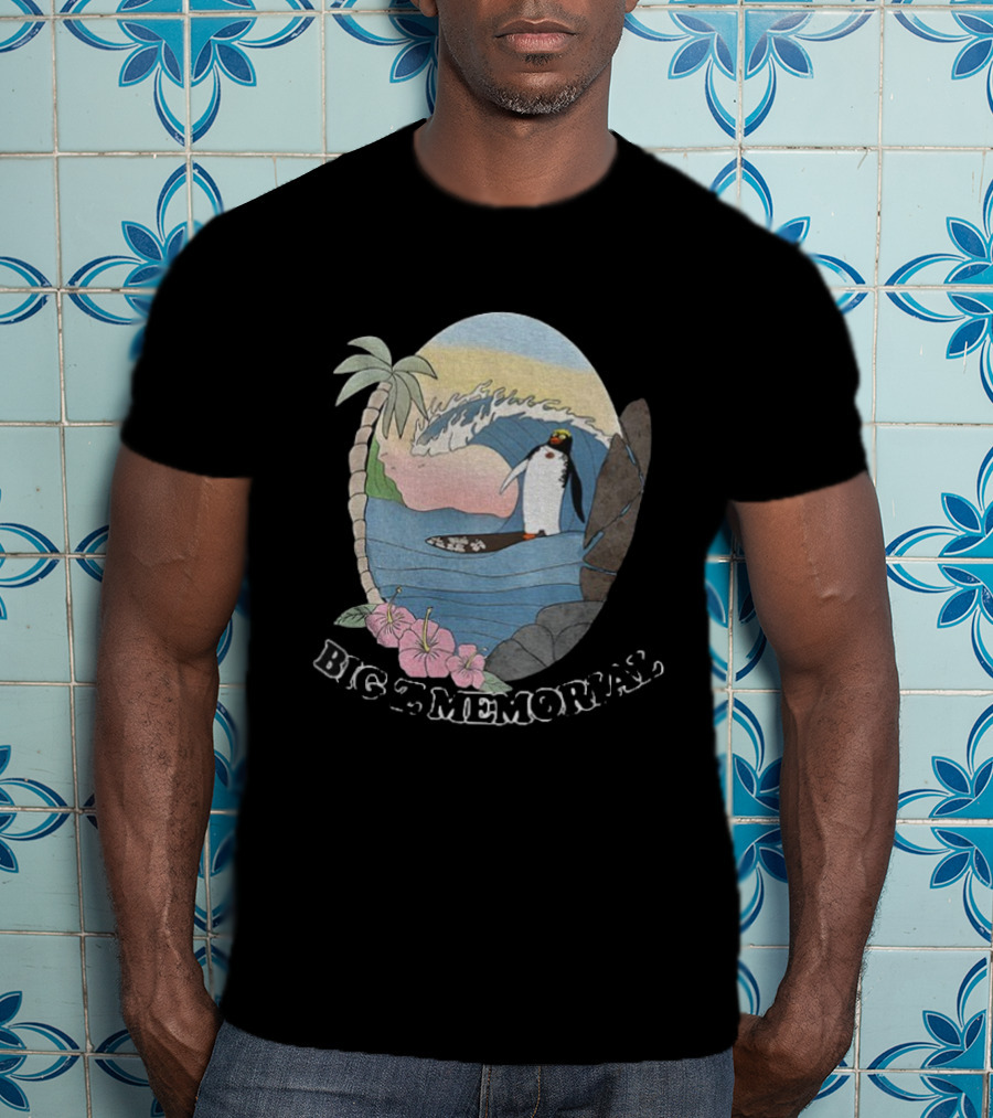 Big Z Memorial Surf's Up Penguin Wave Adventure T-Shirt