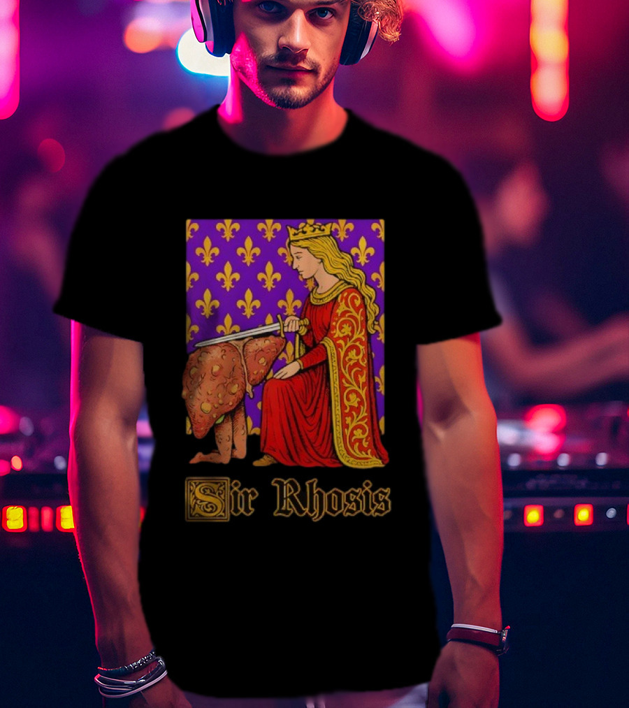 Sir Rhosis Regal Medieval Knight Humorous RuneScape Pun T-Shirt