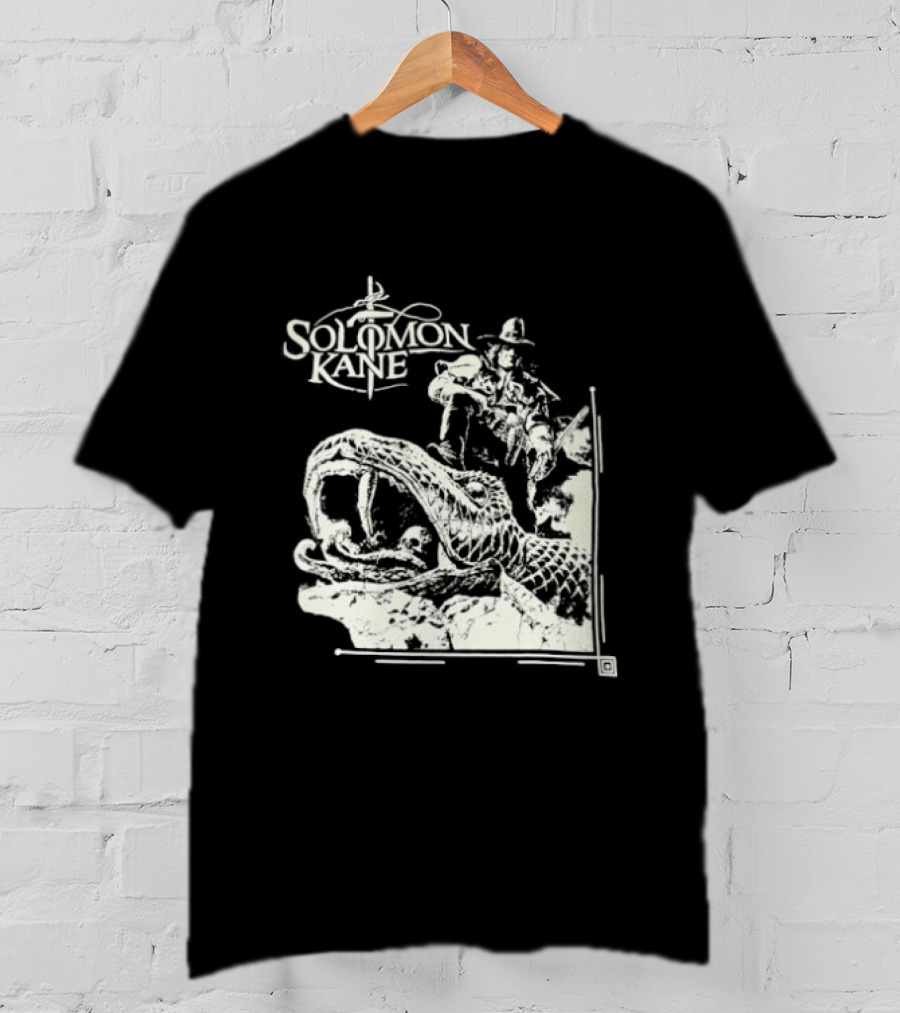 Solomon Kane The Serpent Ring Illustration With Adventure Scene T-Shirt