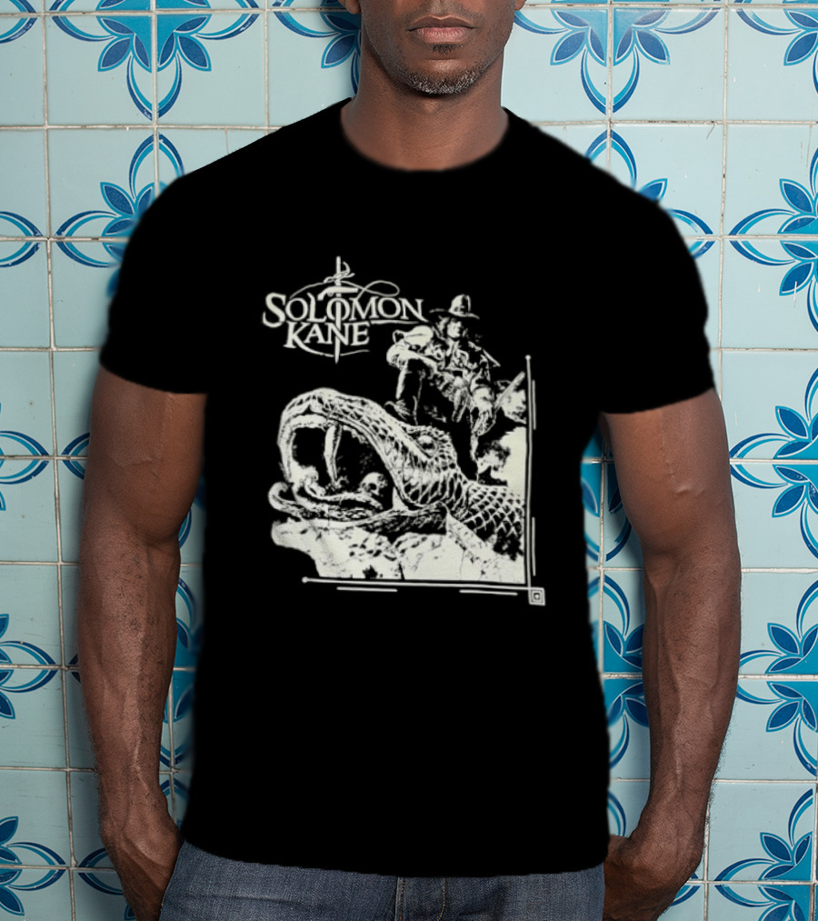Solomon Kane The Serpent Ring Illustration With Adventure Scene T-Shirt