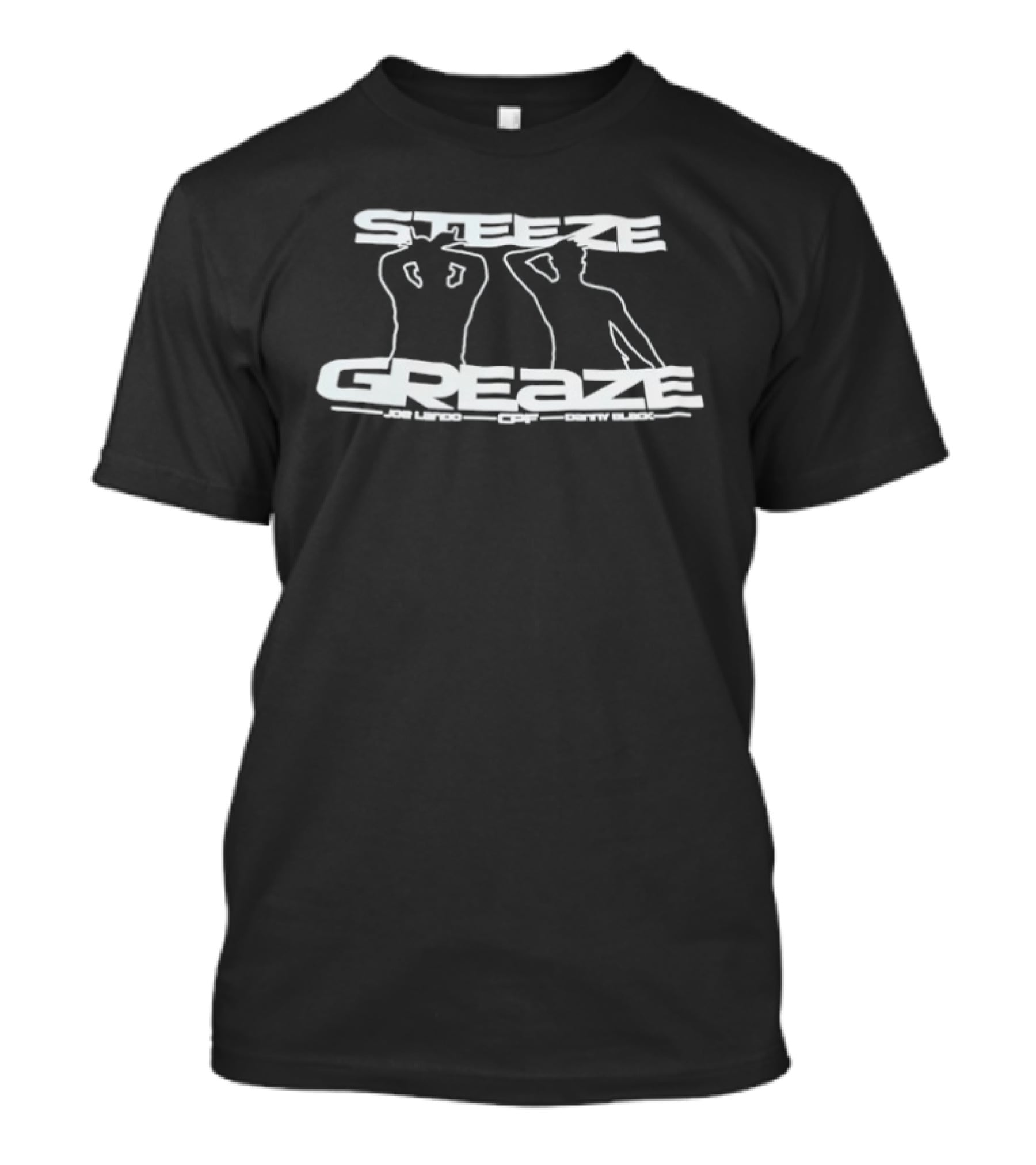 Steeze Greaze Joe Lado CPF Danty Black Silhouette Design T-Shirt