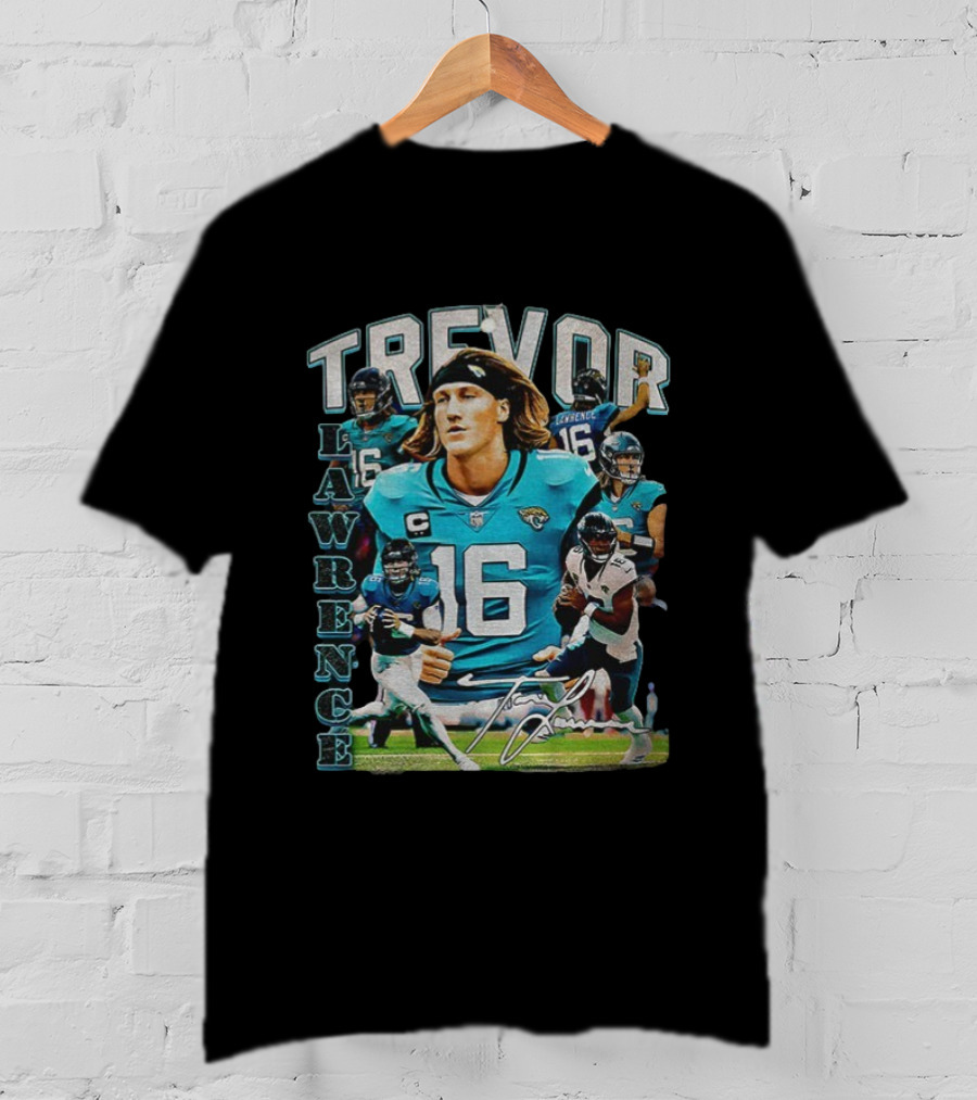 Trevor Lawrence 16 Jacksonville Jaguars Football Vintage T-Shirt