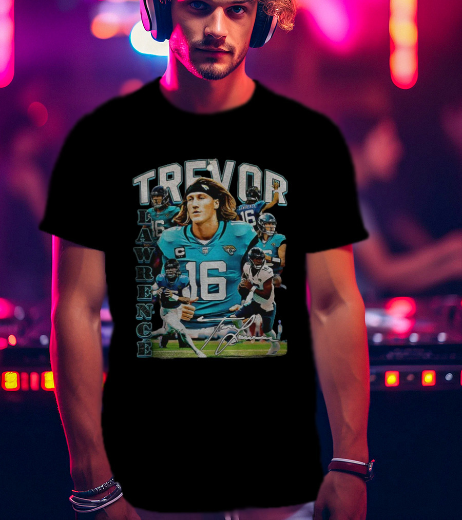 Trevor Lawrence 16 Jacksonville Jaguars Football Vintage T-Shirt