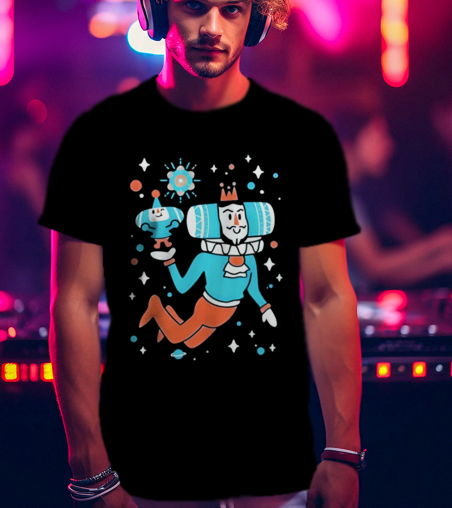 Space Dad Cool Katamari Prince Cosmic Adventure T-Shirt