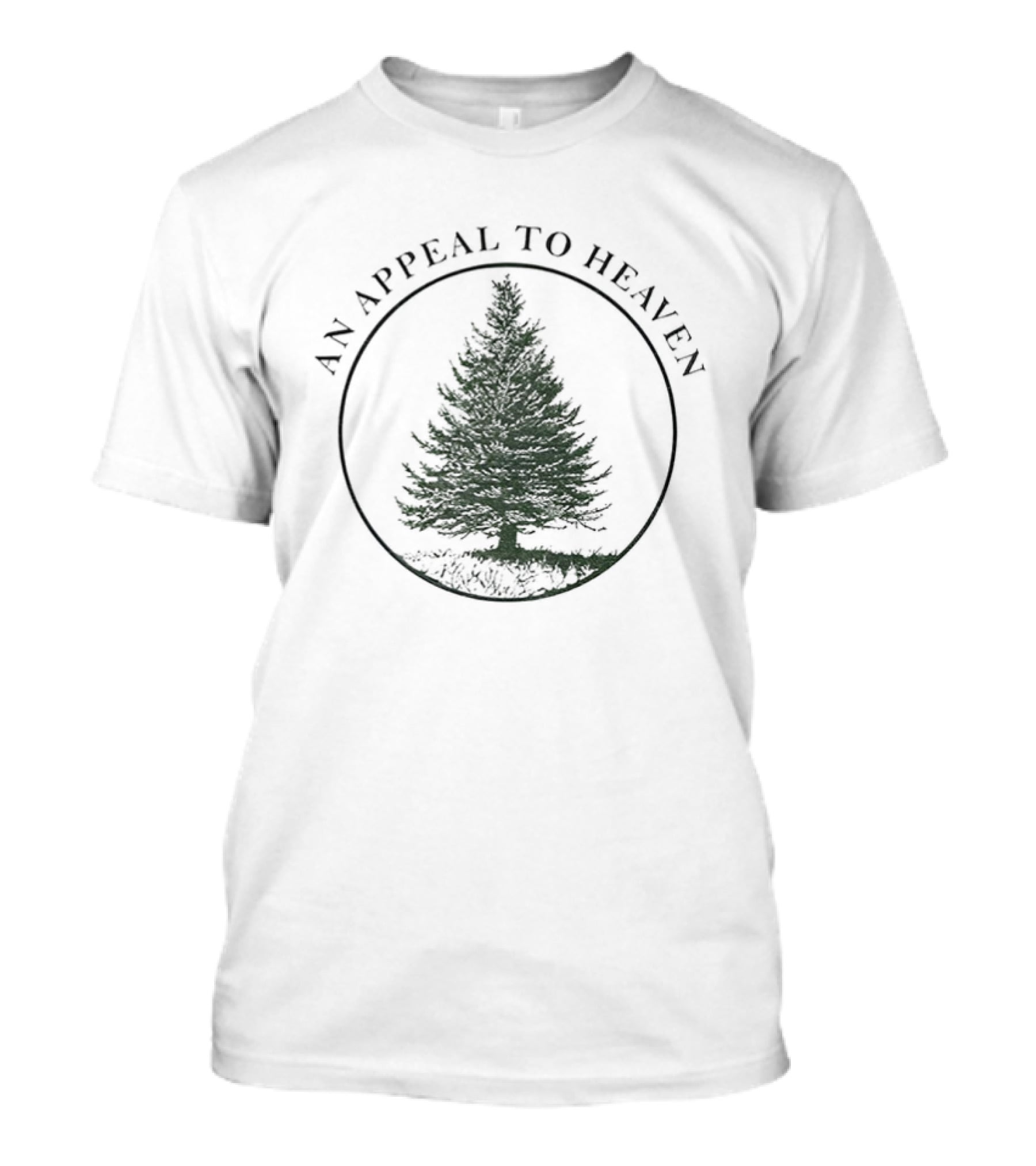 An Appeal To Heaven American Revolution John Locke Evergreen Tree Icon T-Shirt