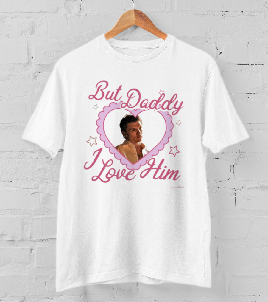 But Daddy I Love Him Connor Rozanov Pink Heart Retro 80s Style Nostalgia T-Shirt