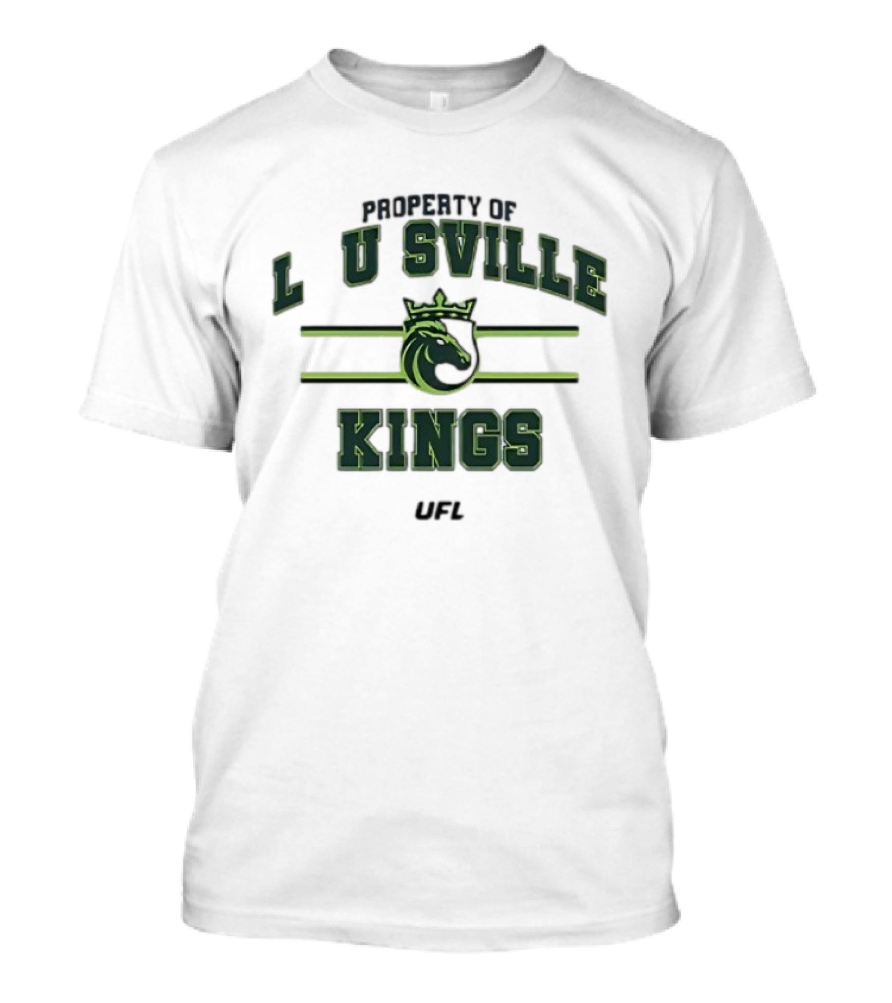 Property Of Louisville Kings UFL Team Sports Emblem T-Shirt