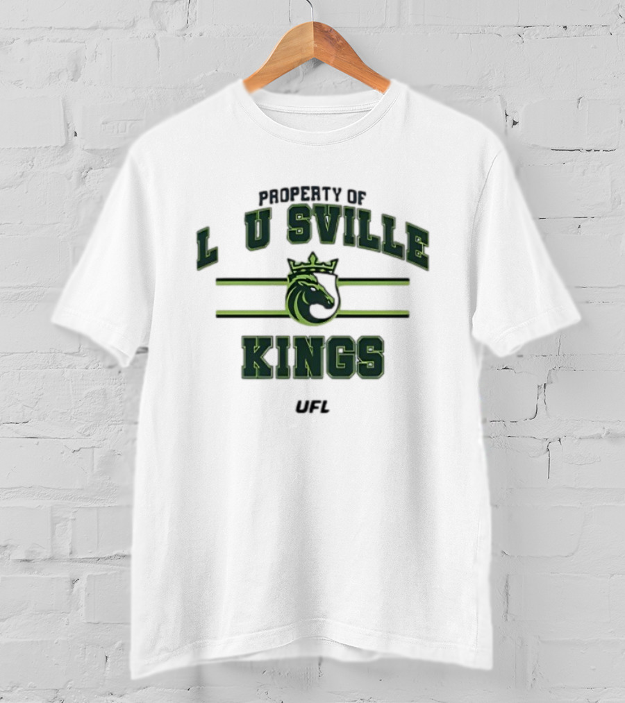 Property Of Louisville Kings UFL Team Sports Emblem T-Shirt