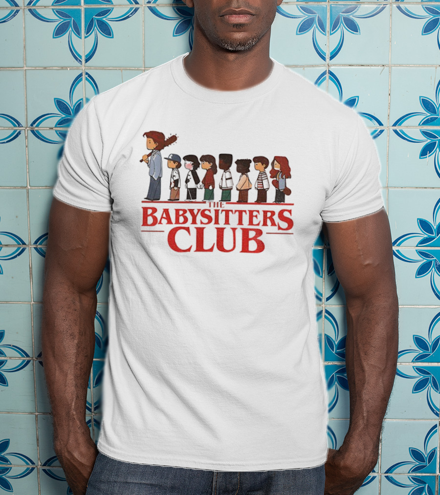 The Babysitters Club Stranger Things Steve Harrington Characters Lineup T-Shirt