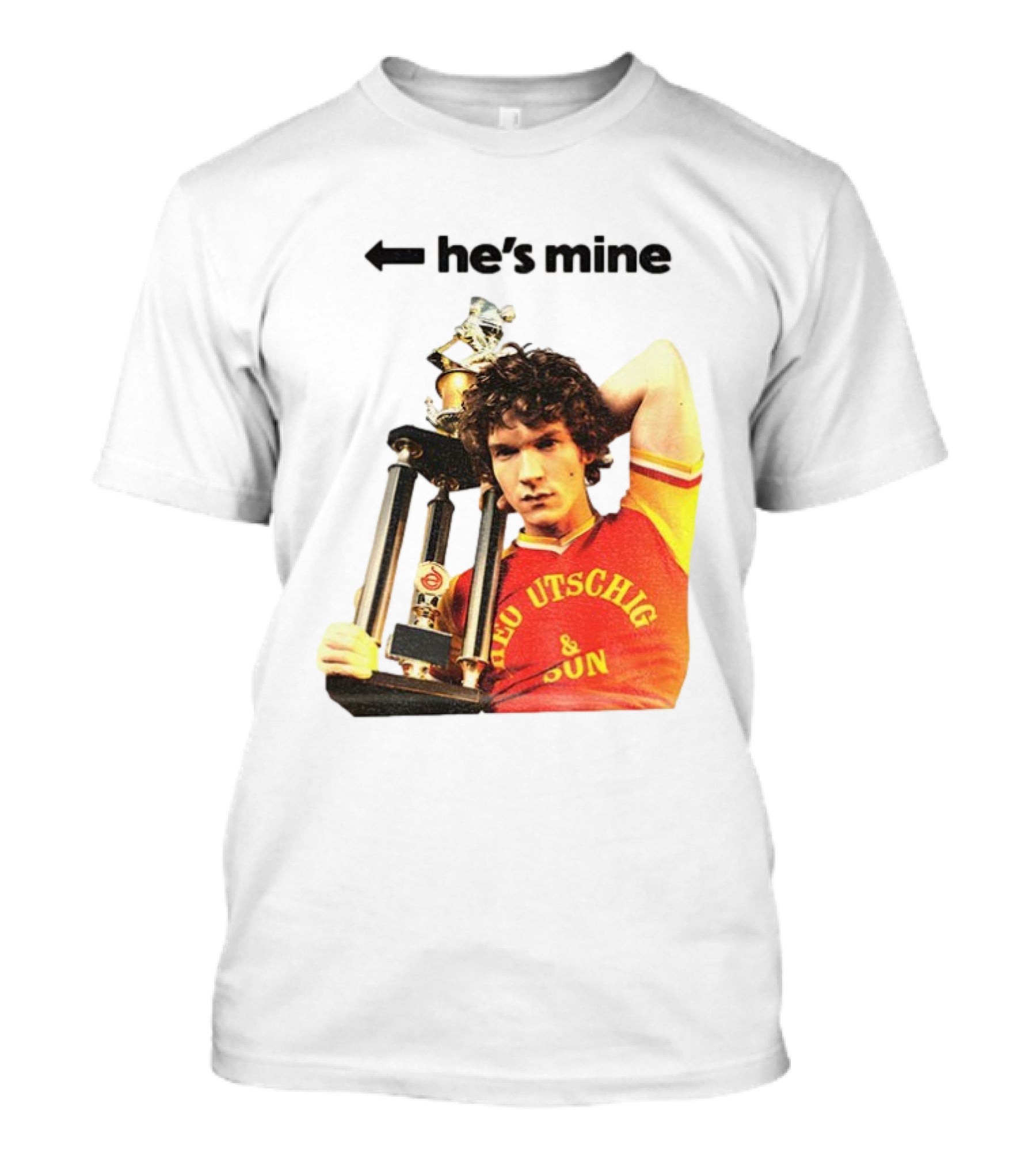 He's Mine Retro Trophy Winner Theo Utschig & Son Heated Rivalry T-Shirt