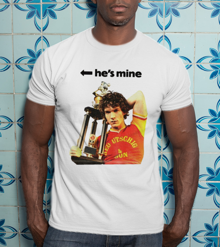 He's Mine Retro Trophy Winner Theo Utschig & Son Heated Rivalry T-Shirt