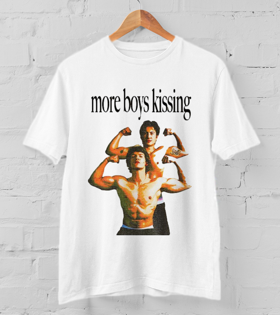Heated Rivalry More Boys Kissing Muscle Flexing Duo T-Shirt