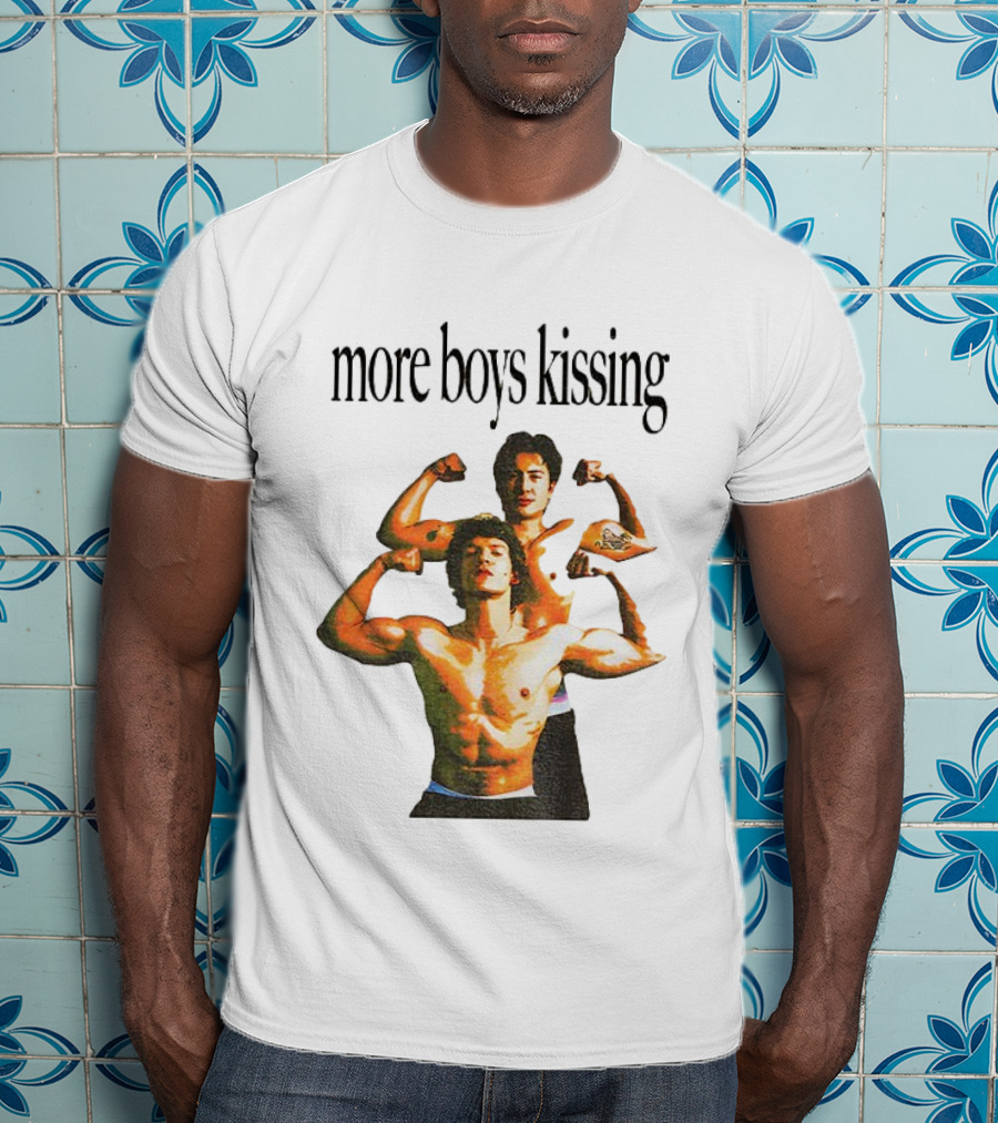 Heated Rivalry More Boys Kissing Muscle Flexing Duo T-Shirt