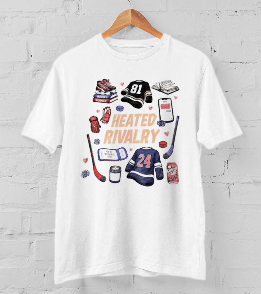 Heated Rivalry Hollander Rozanov 81 24 Romance LGBT Love Hockey T-Shirt