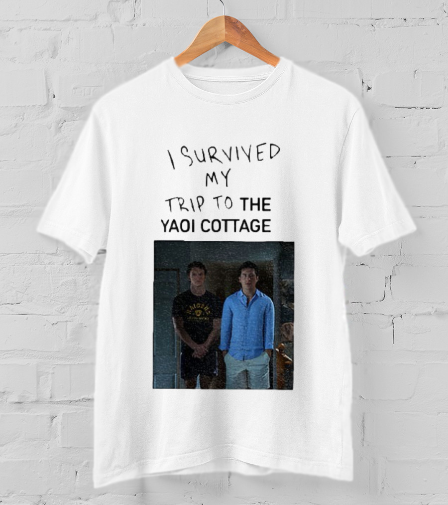 I Survived My Trip To The Yaoi Cottage Heated Rivalry Cottagecore LGBTQ+ Comedy Series T-Shirt