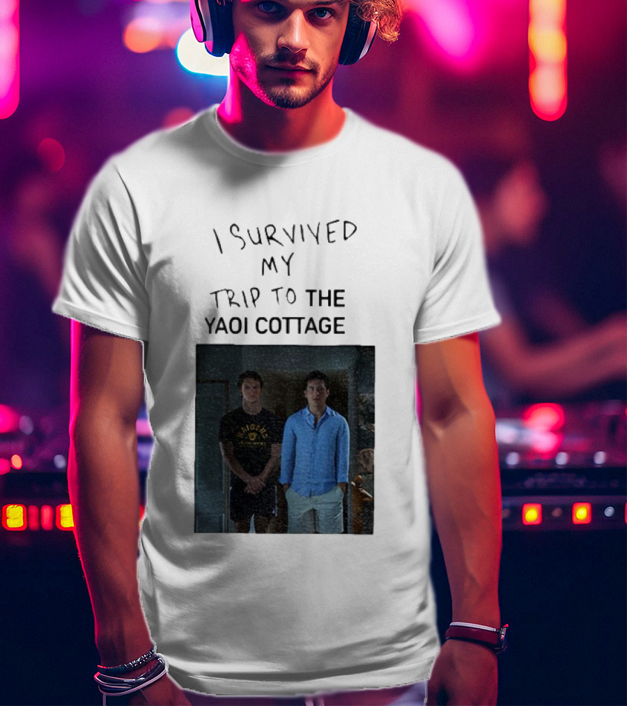 I Survived My Trip To The Yaoi Cottage Heated Rivalry Cottagecore LGBTQ+ Comedy Series T-Shirt