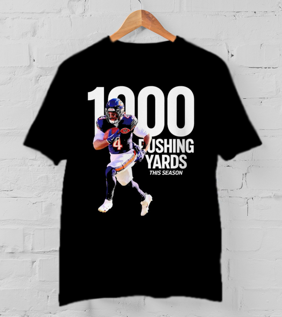 Chicago Bears 1000 Rushing Yards This Season T-Shirt