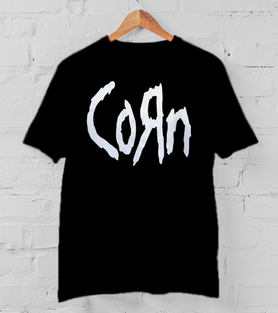 Corn Style Korn Band Font T-Shirt