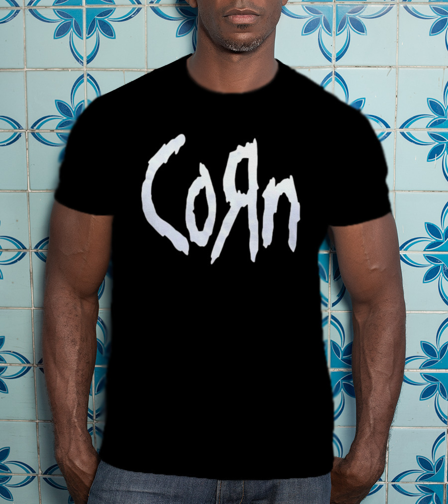 Corn Style Korn Band Font T-Shirt